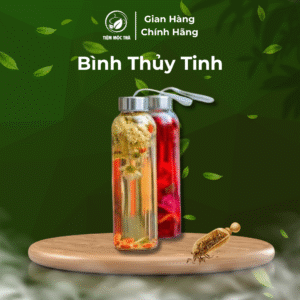 Bình Thủy Tinh Pha Trà, Bình đựng nước 300ml Cao Cấp - Sang trọng, bền đẹp, tiện lợi