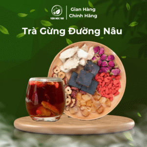 Trà Gừng Đường Nâu Nguyên Chất - Ấm cơ thể (Combo 15gói, 30gói)